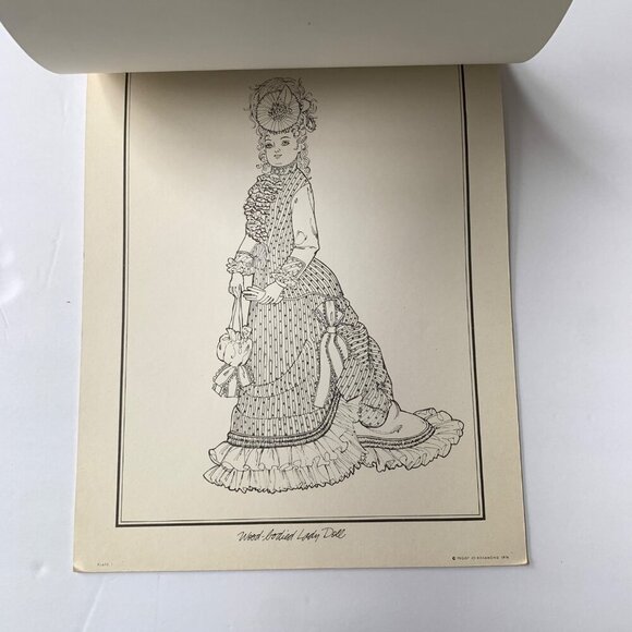 French Dolls Coloring Book Unused - Picture 2 of 4